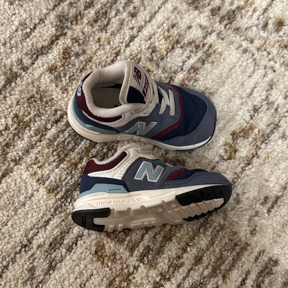 New Balance Blue and White Sneakers